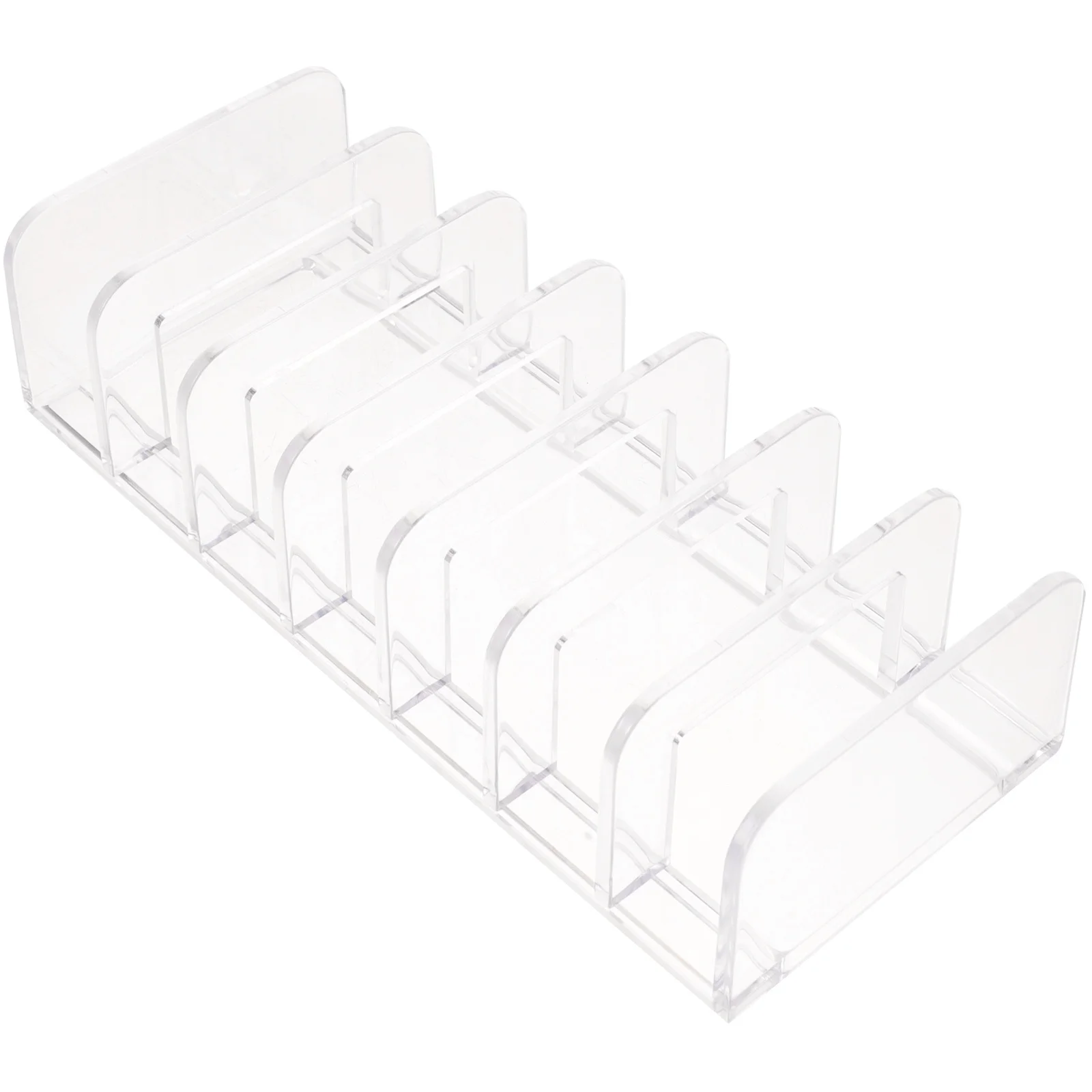 

Eyeshadow Palettes Organizer 7 Compartment Clear Organizer Box for Makeup Storage Desktop Divider Holder Powder Palette