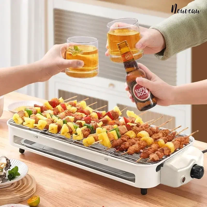 Electric barbecue oven Korean household non -stick baking sheet smoke barbecue machine room indoor iron plate shochu