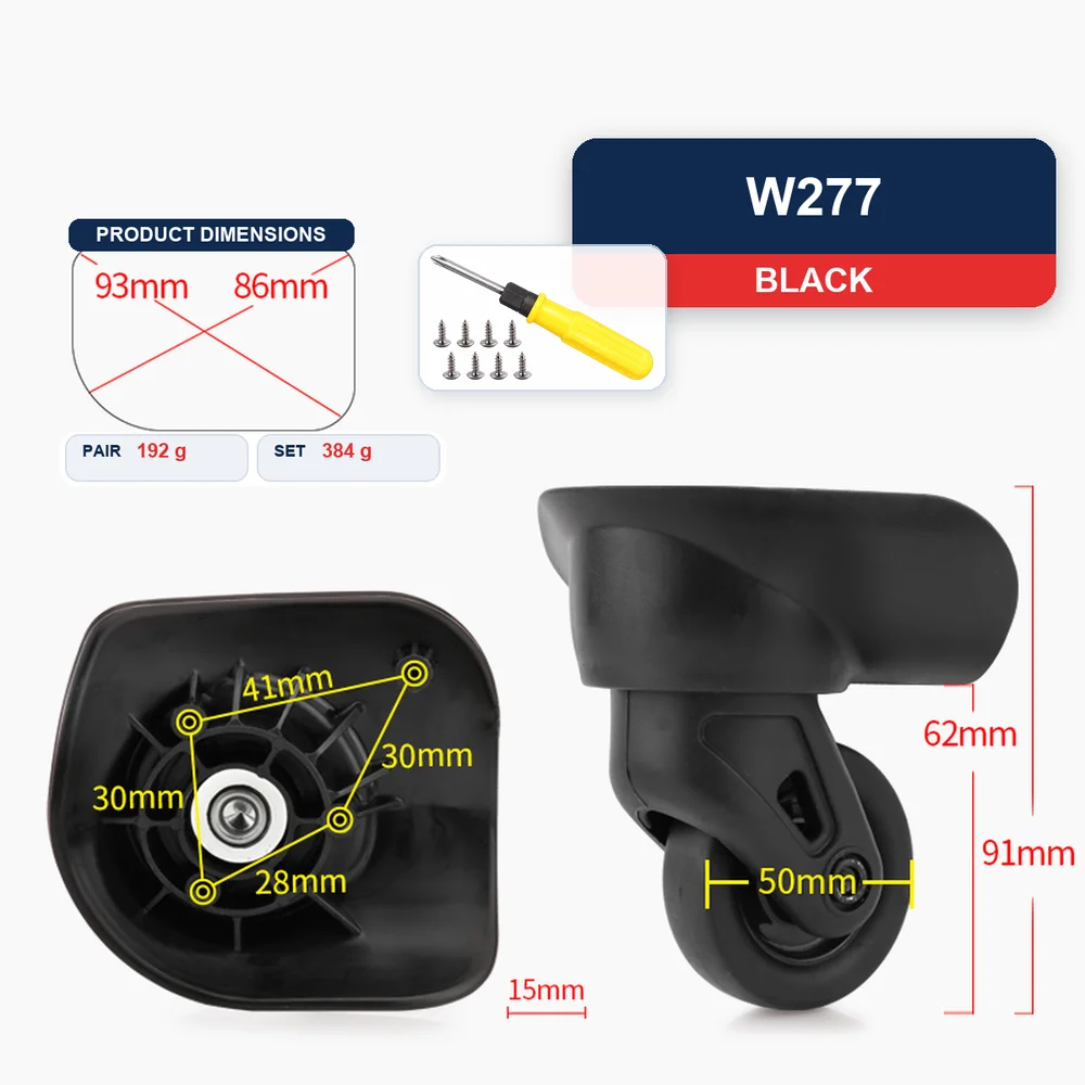 Replacement Luggage Wheel For American Tourister Durable Silent Smooth Rolling Wear Resistant Caster Repair Part