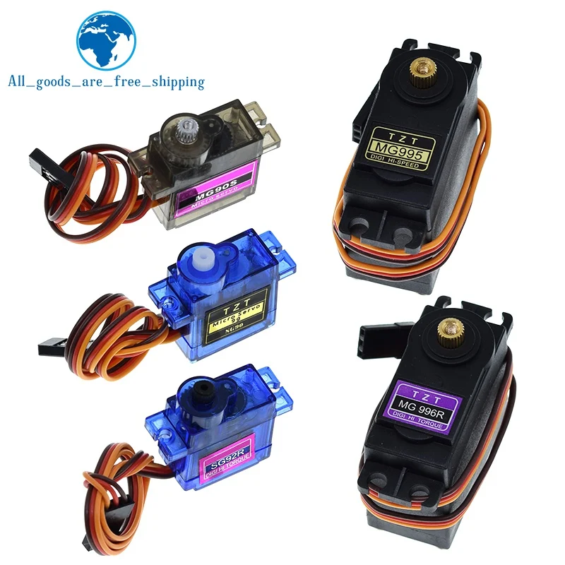 TZT SG90 SG92R MG90S MG995 MG996 Servo Metal Gear for Model Helicopter Boat For Arduino UNO DIY Mechanical Arm MG946R MG945R image 6