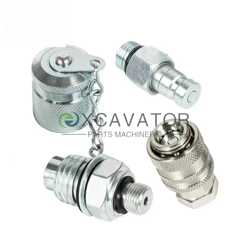Hydraulic Pressure Test Quick Connector Female Male connector 6000PSI/400BAR G1/8 For Cat CASE JD PD Series Coupler Excavator
