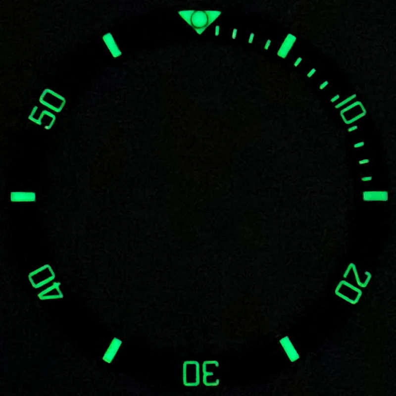 

38mm High quality Flat Luminous Ceramic Bezel Insert Fits SKX007 SKX009 SRPD Watch Cases NH35 NH36 Movement Watch Ring Parts
