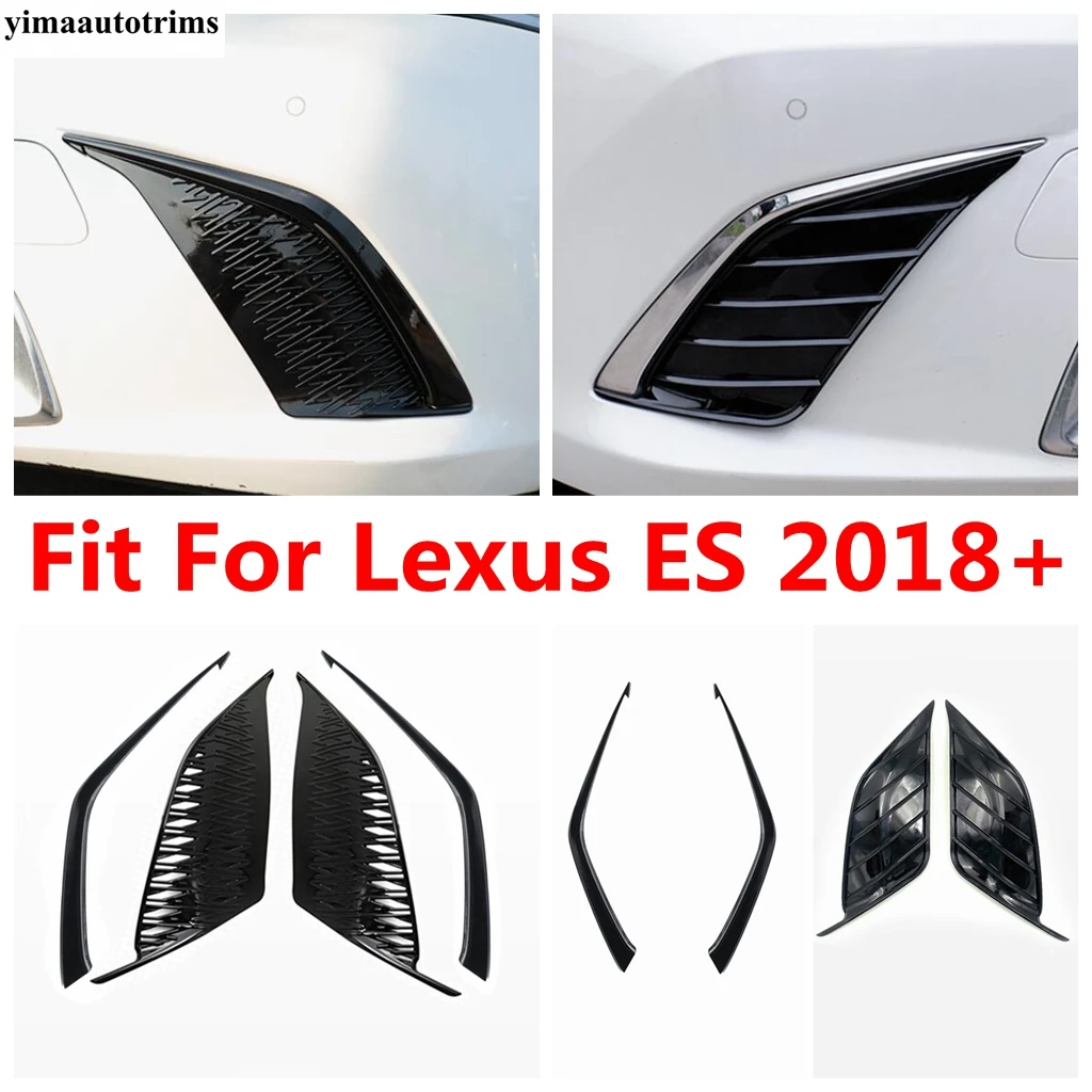 

Front Bumper Foglight Fog Light Lamp Grille Eyebrow Eyelid Strip Cover Trim Accessories For Lexus ES F Sport Style 2018 - 2023