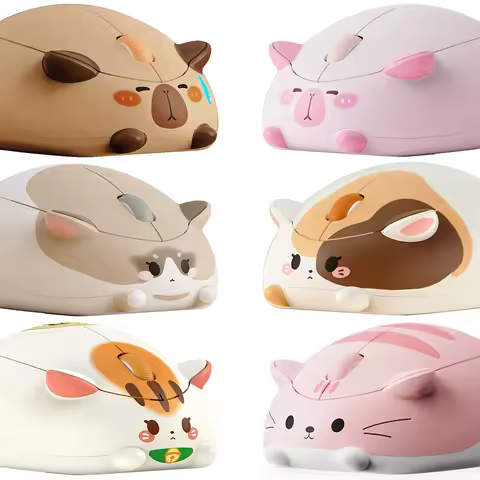 Cute Cat 2.4G Wireless Bluetooth Tri-mode Mouse Creative kitten Mause Ergonomic USB 1200 DPI Mice For PC Laptop Kid Friend Gifts
