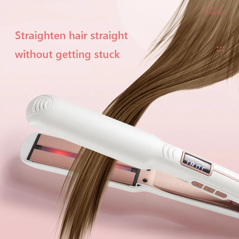 Professionelle Glätteisen Salon Styling Breite Platten Haarglätter Infrarot Haarpflege Für Trocken Und Nass Keramik Beschichtet