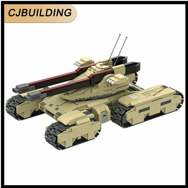 1331pcs MOC UCS Heavy Assault Tank GDI Mammoth MK 3 Building Blocks DIY Assembling Bricks Toys Set MOC-22742