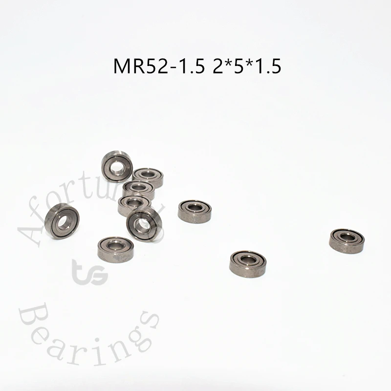 

Miniature Bearing MR52-1.5 10Pieces 2*5*1.5(mm) mr52zz free shipping chrome steel High speed Mechanical parts