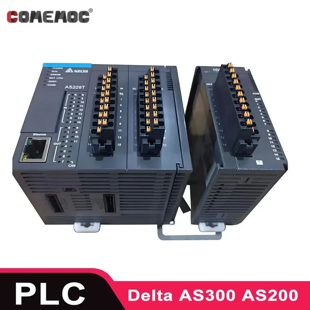 Delta AS300 AS200 AS228 AS228t As228p Ax 308e AS228ra AS524C PLC Logic Controller Support EthterCAT CANopen Ethernet Wifi