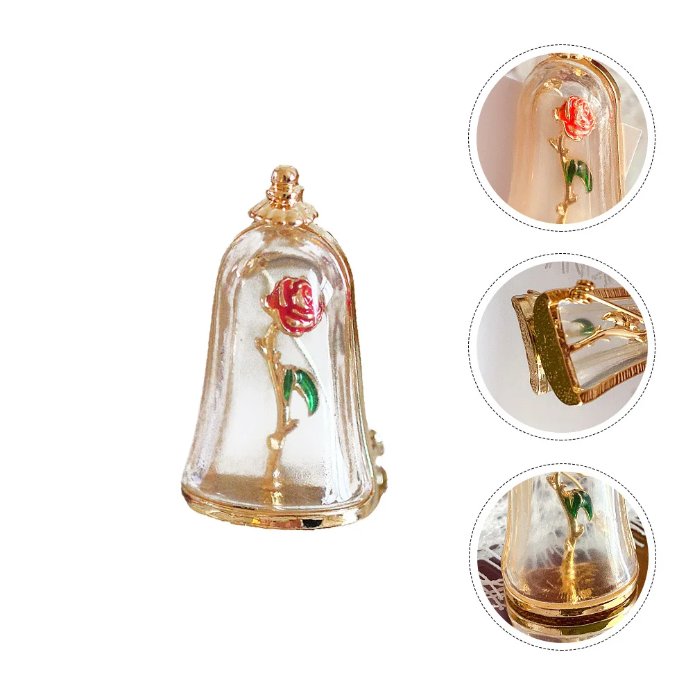 

Retro French Style Brooch Red Rose Drip Oil Enamel Resin Fashionable Lady Gift Mother's Day Exquisite Decorative