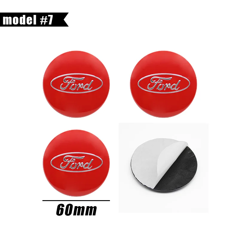 4 Stuks 56 Mm 60 Mm 65 Mm Auto Wiel Center Hub Caps Badge Sticker Decals Voor Ford Fiesta Mondeo fusion Edge Mk2 Focus Auto Accessoires