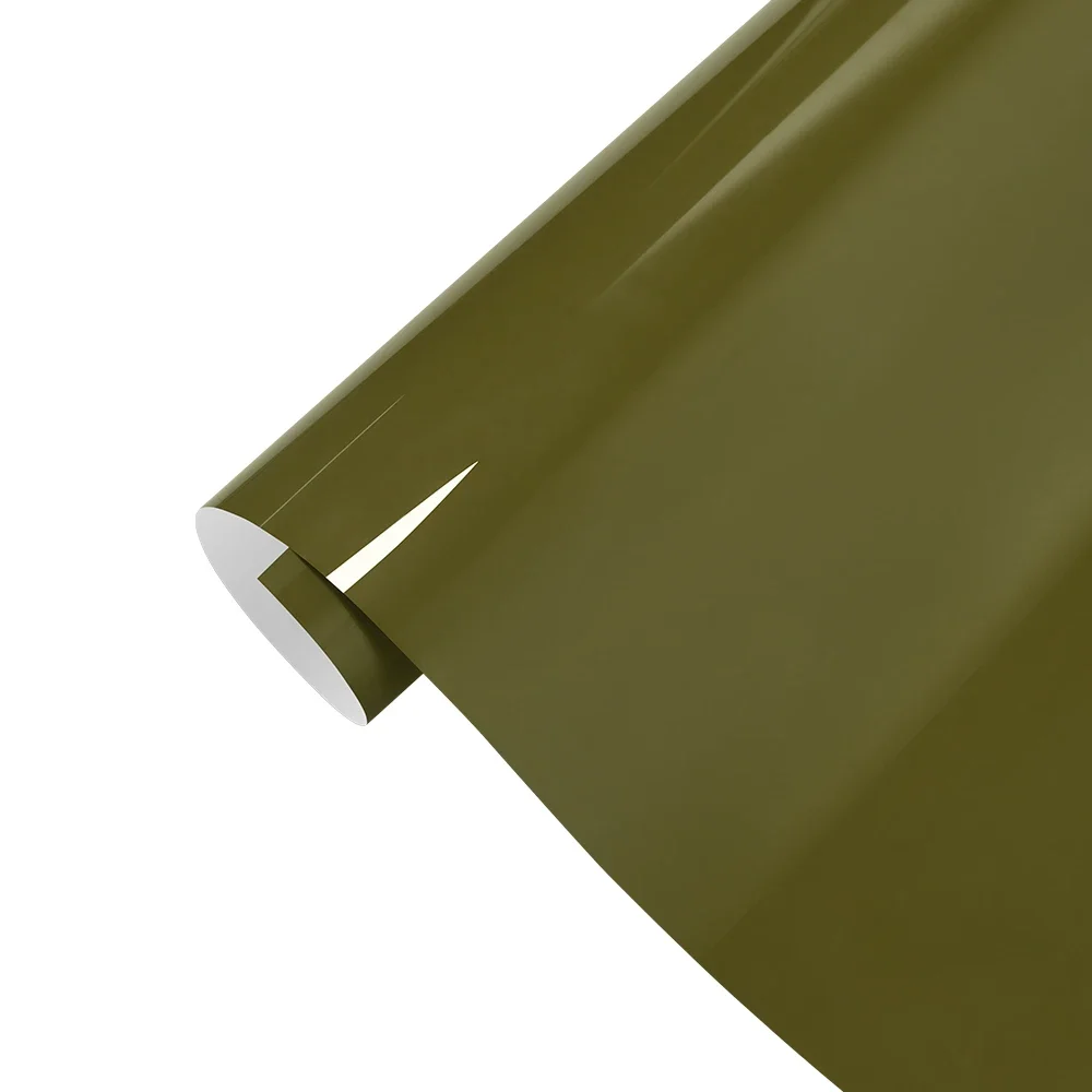 

Глянцевая ПЭТ-кристаллическая боевая зеленая автомобильная виниловая пленка, водостойкая устойчивая к царапинам наклейка, мотоциклетная пленка для украшения кузова автомобиля