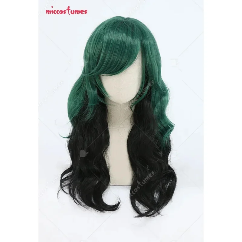 

Green long curly hair cosplay wig, suitable for Halloween and Christmas parties