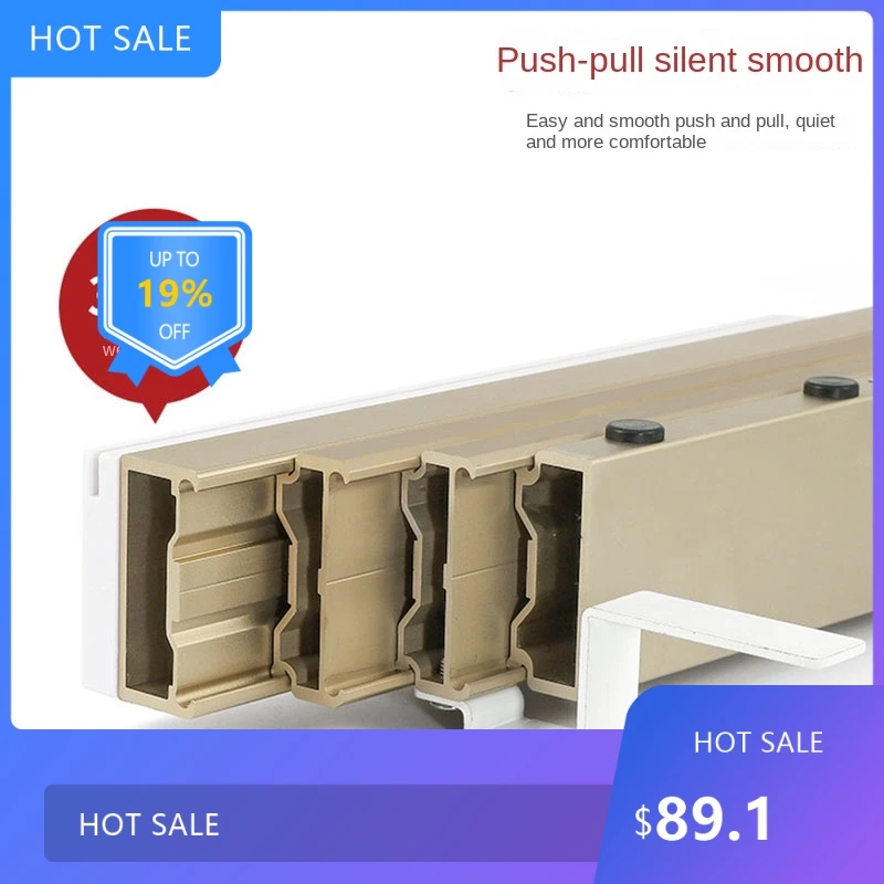 

725High-Quality Telescopic Folding Guide Rail Multi-Function Multi-Section Pull-Out Cabinet Dining Table Drawer S