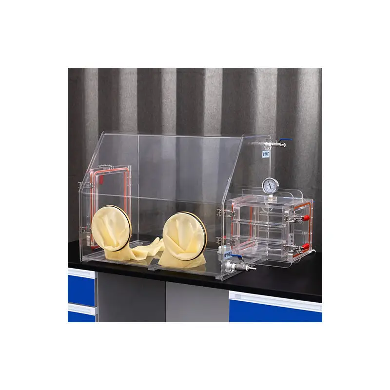 

PMMA Vacuum Glovebox Laboratory Electrolyte Preparation Acrylic Glove Box Aseptic Box with Gloves