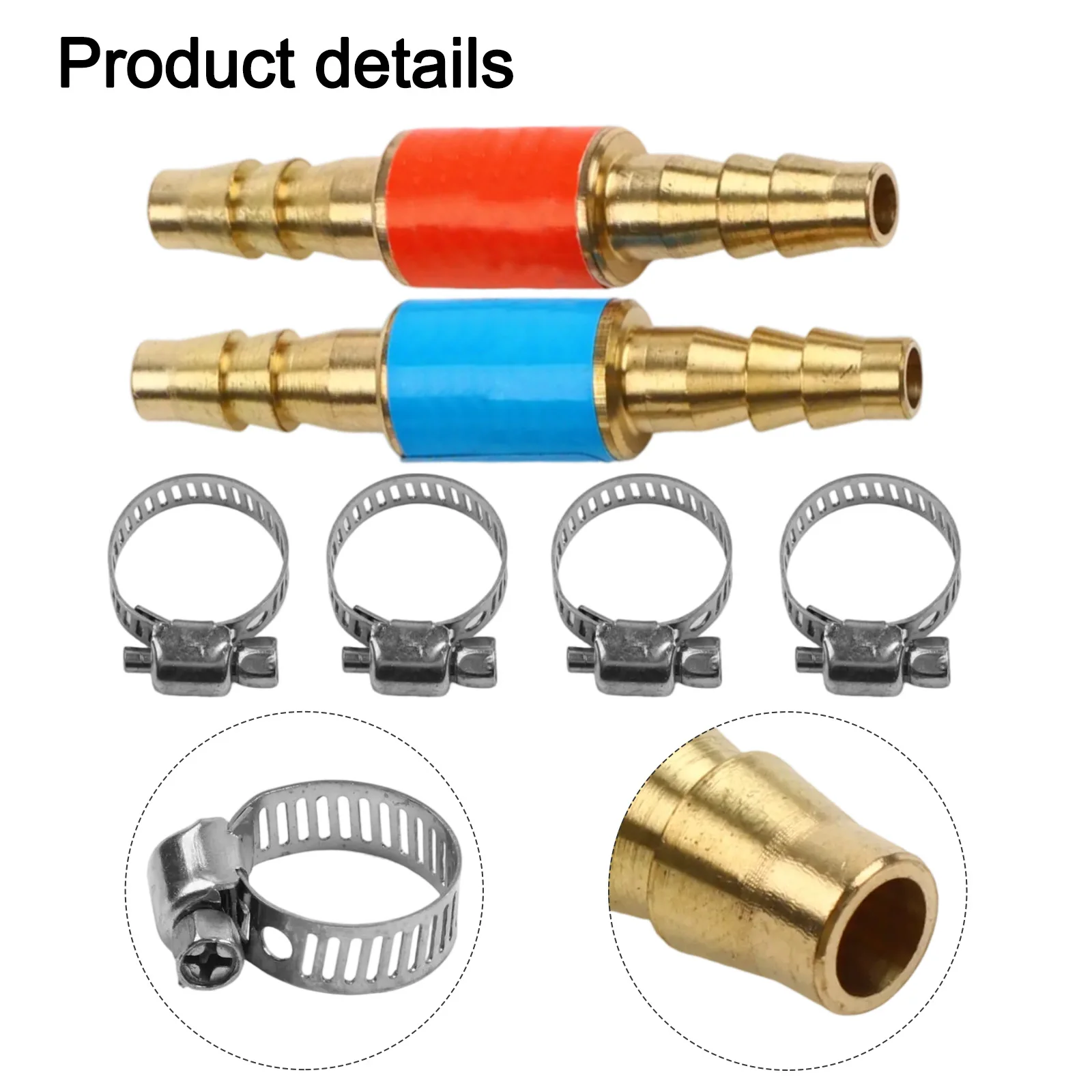 

Acetylene Arrestor Flashback Arrestors Includes 2 Arrestors Stainless Steel Clamps Brass Construction Clamp Set
