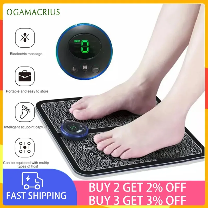 

Ogamacrius EMS Foot Massage Mat Relieve Ache Pain Health Care Electric Massager Pad Muscle Stimulator Leg Reshaping Wholesale