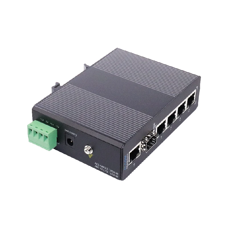 Gigabit 1G5E SFP สวิตช์เกรดอุตสาหกรรม 1Gigabit SFP Optical Port + 5 Gigabit RJ45 พอร์ต