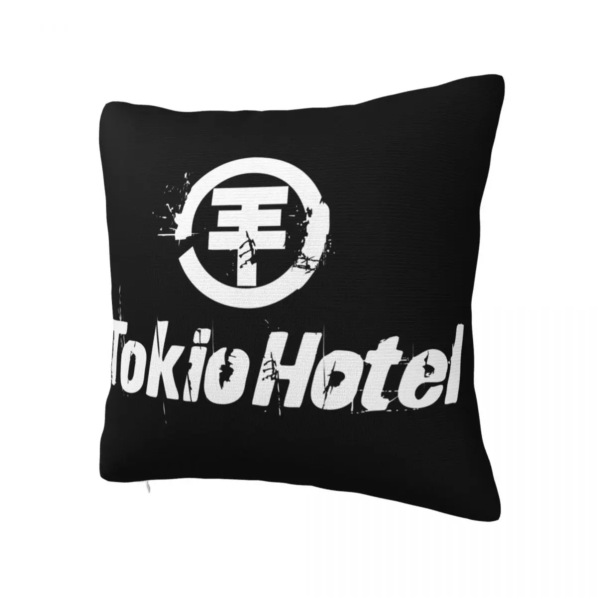 Tokio-Hotel-Logo Pillowcase Printing Polyester Cushion Cover Decor Pillow Case Cover Home Zipper 45X45cm