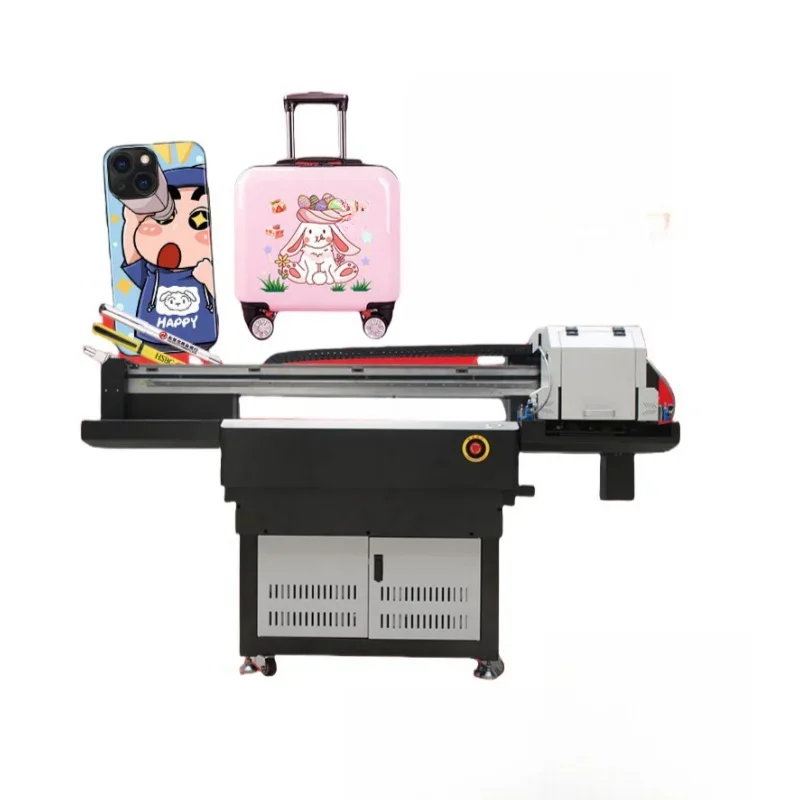 Latest Large Format Automatic UV Inkjet Flatbed Printer 3D Varnish Effect LED Printing Machine for Phone Case Customization