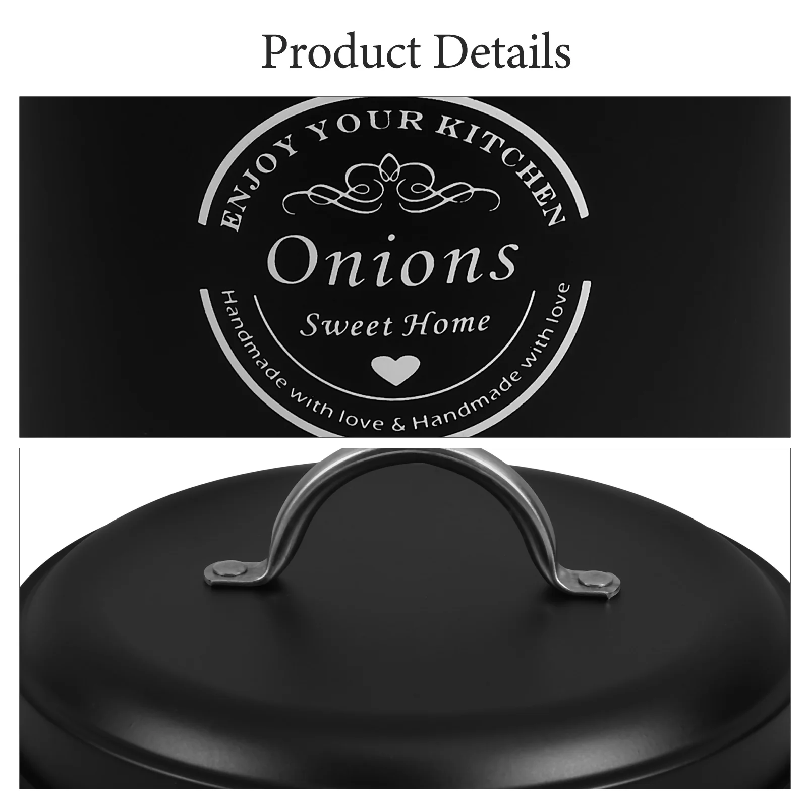 

Large Capacity Vegetable Storage Container Garlic Potato Onion Ginger Holder With Flat Bottom, Countertop Fruit