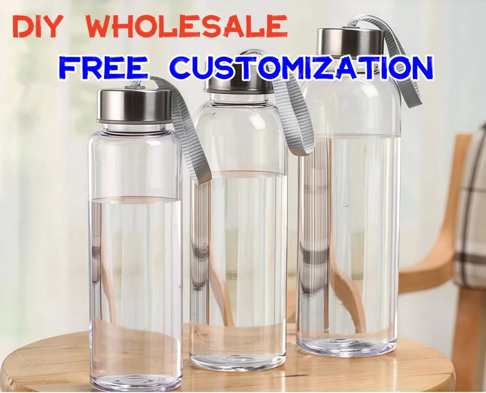 50 Sport-Wasserflaschen, tragbar, 550 ml, personalisierbar, für den Außenbereich, Sicherheit, Kunststoff, Trinkbecher, Geschäftsgeschenk, individuelles Logo, Großhandel