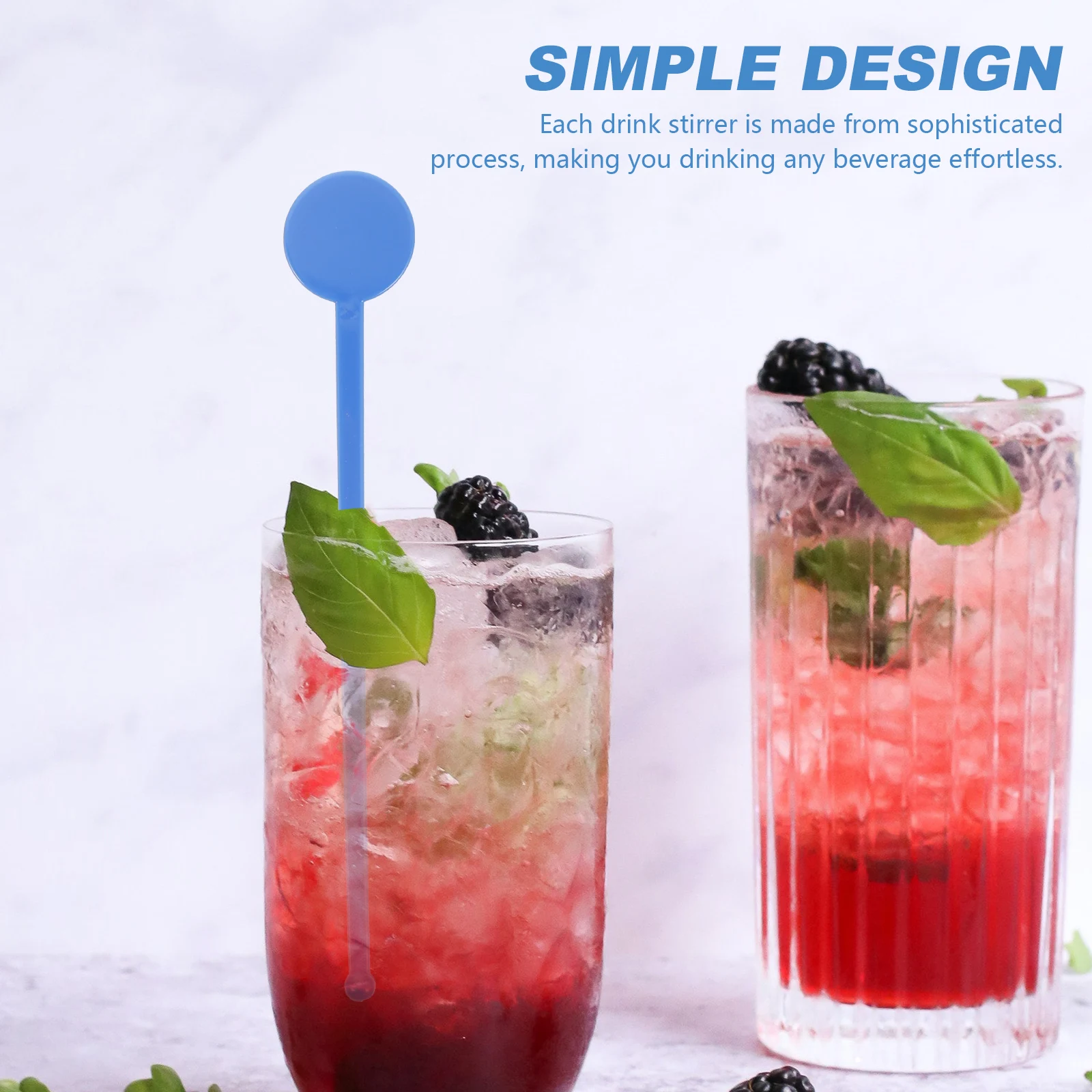 

400 pcs Acrylic Swizzle Sticks Cocktail Drink Stirrers High Temperature Resistant Perfect for Parties Bars Coffee Shops