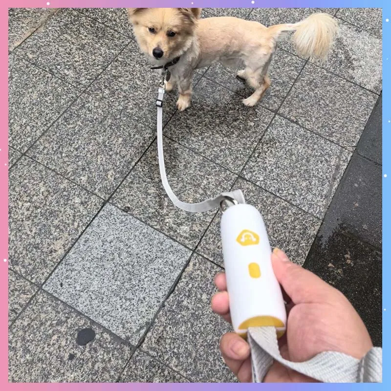 Dog Leash Durable Nylon Reflective Anti Shock One Key Lock Quick Unlock Outdoor Walking For Small Medium Sized Dogs Pet Leash