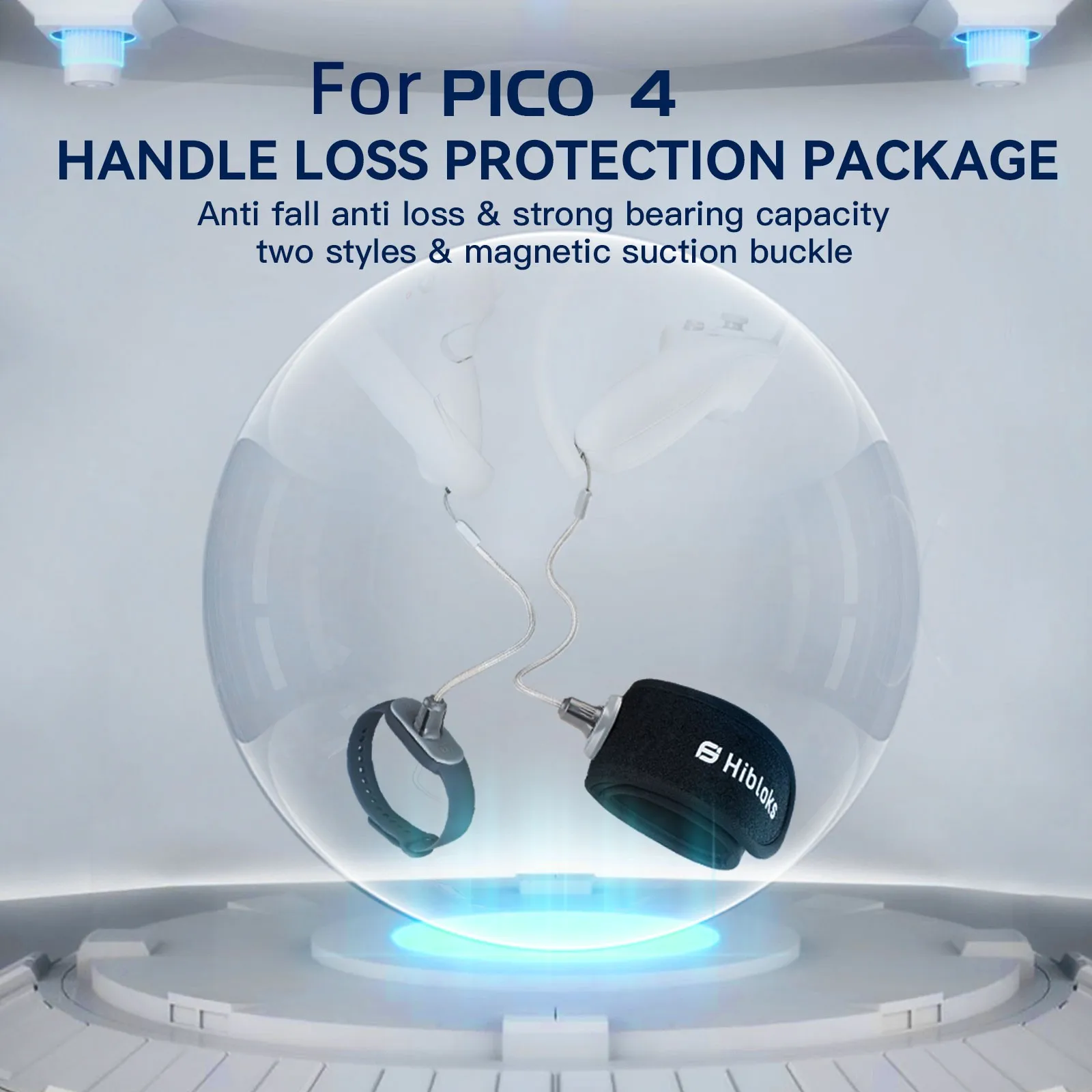 

For PICO 4 Handle Anti-loss Suit Wrist Protection Magnetic Snap Rope VR Handle Accessories Quick Release Wrist Strap