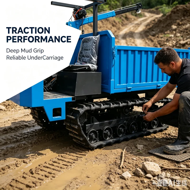 Top Quality Source Factory Heavy Duty Hydraulic Lift Tracked Carrier For Construction Site Hauling To Boost Hauling Efficiency