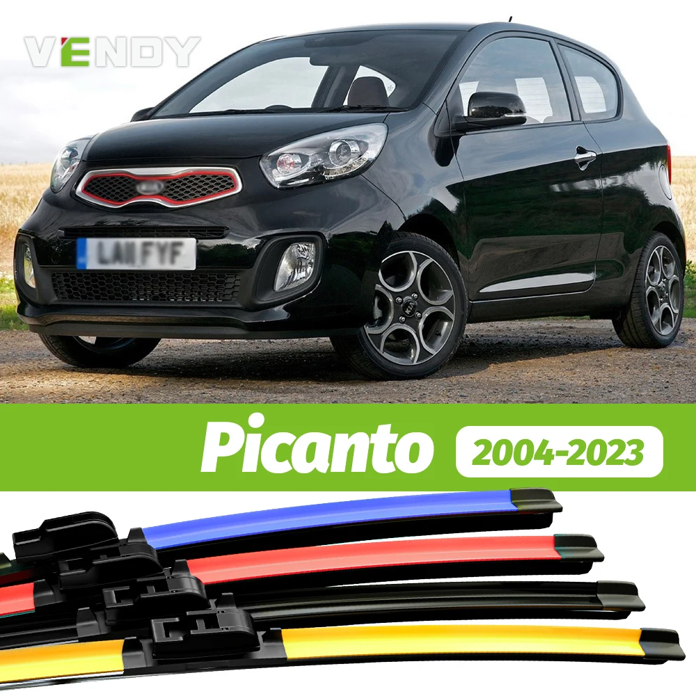 2 stücke Frontscheibe Wischer Klingen Scheibenwischer Für Kia Picanto TA JA 2004-2023 2012 2013 2014 2015 2016 2017 2018 2019