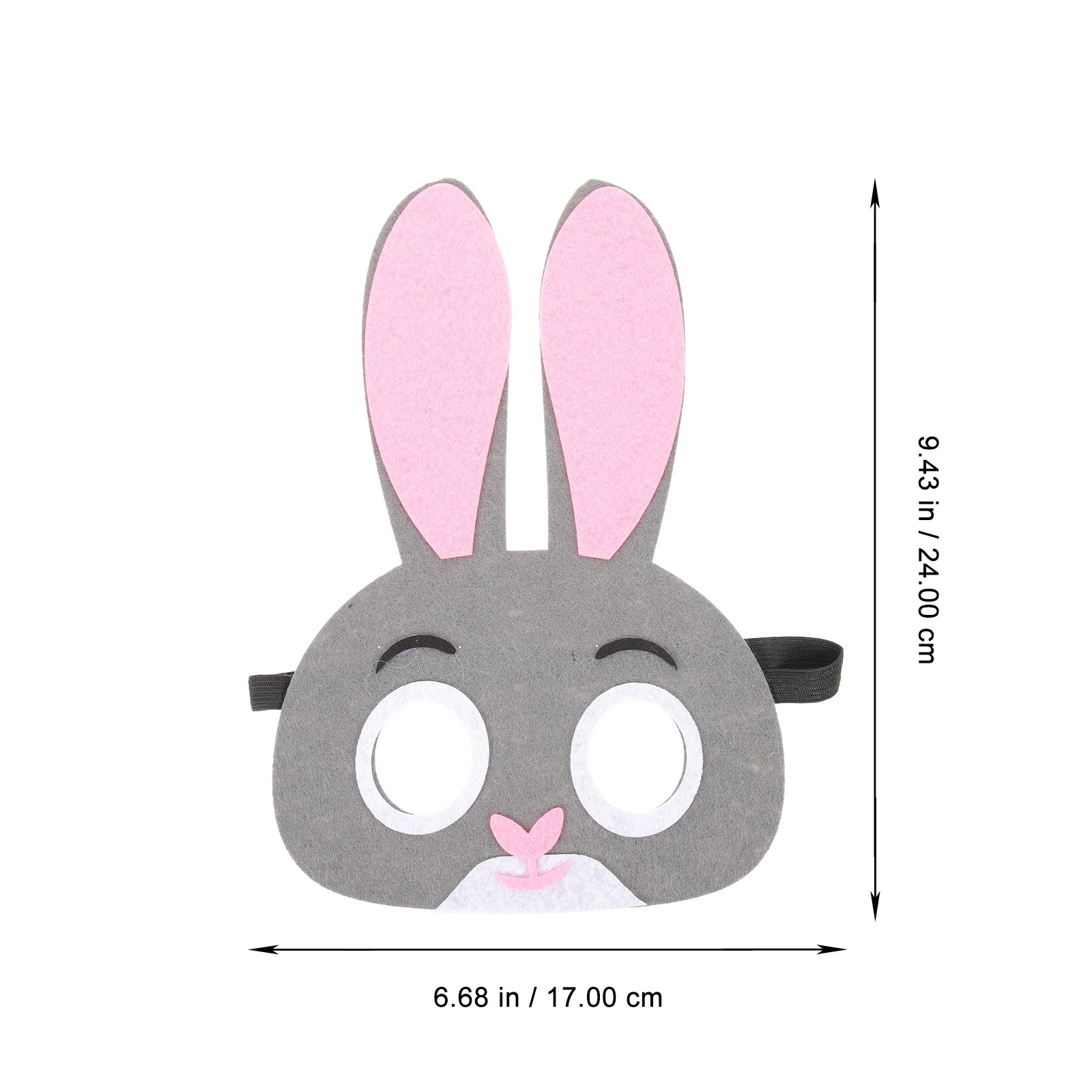 12 Pcs Kids Animal Masks Felt Material Lightweight Rabbit Lion Fox Deer Elephant Party Accessories Halloween Cosplay Props