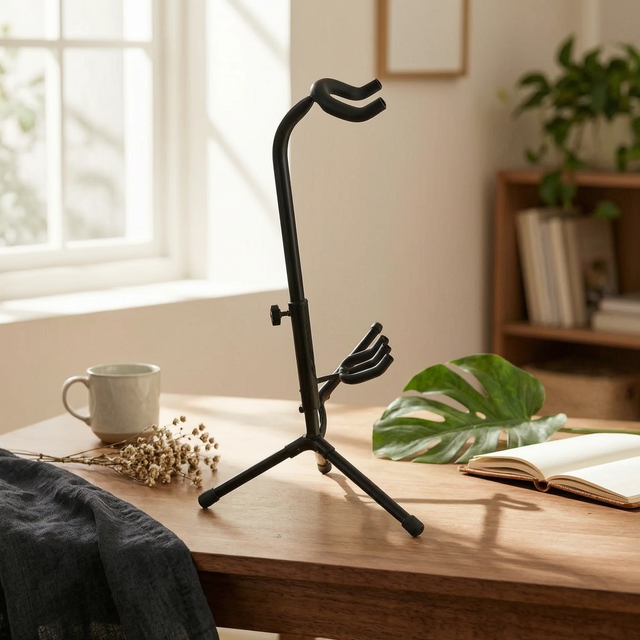 

5 Pieces Adjustable Instrument Stand Foldable Metal Instrument Rack Space-Saving Heavy Duty for Home