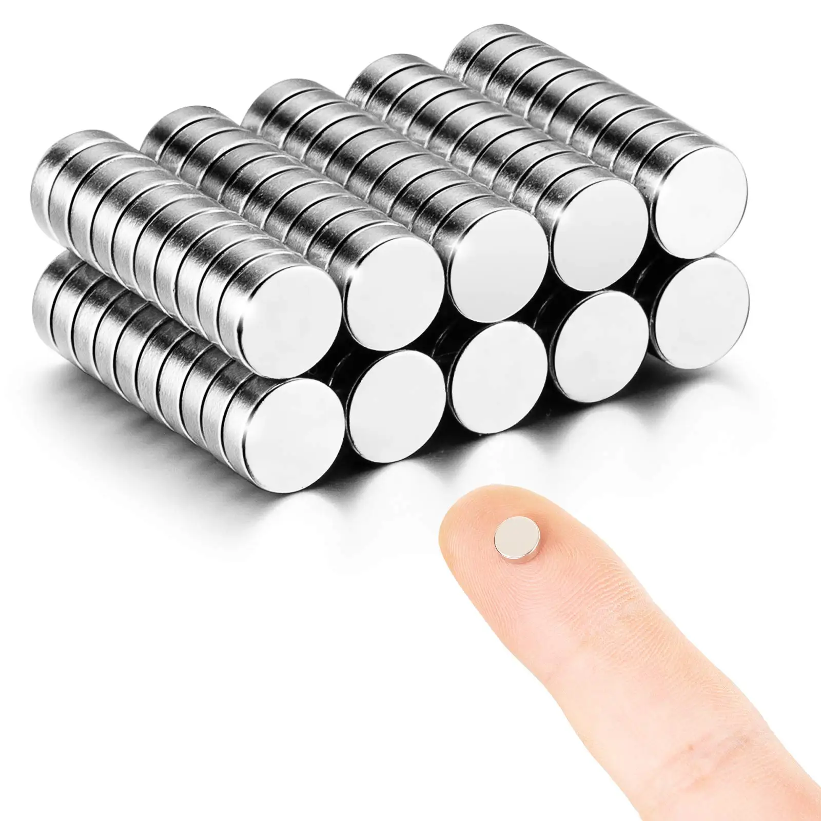 Round Refrigerator Magnets, 6.5×1.58MM Small Strong Fridge Magnets, Office Magnets, Whiteboard Magnets, Durable Mini Magnets