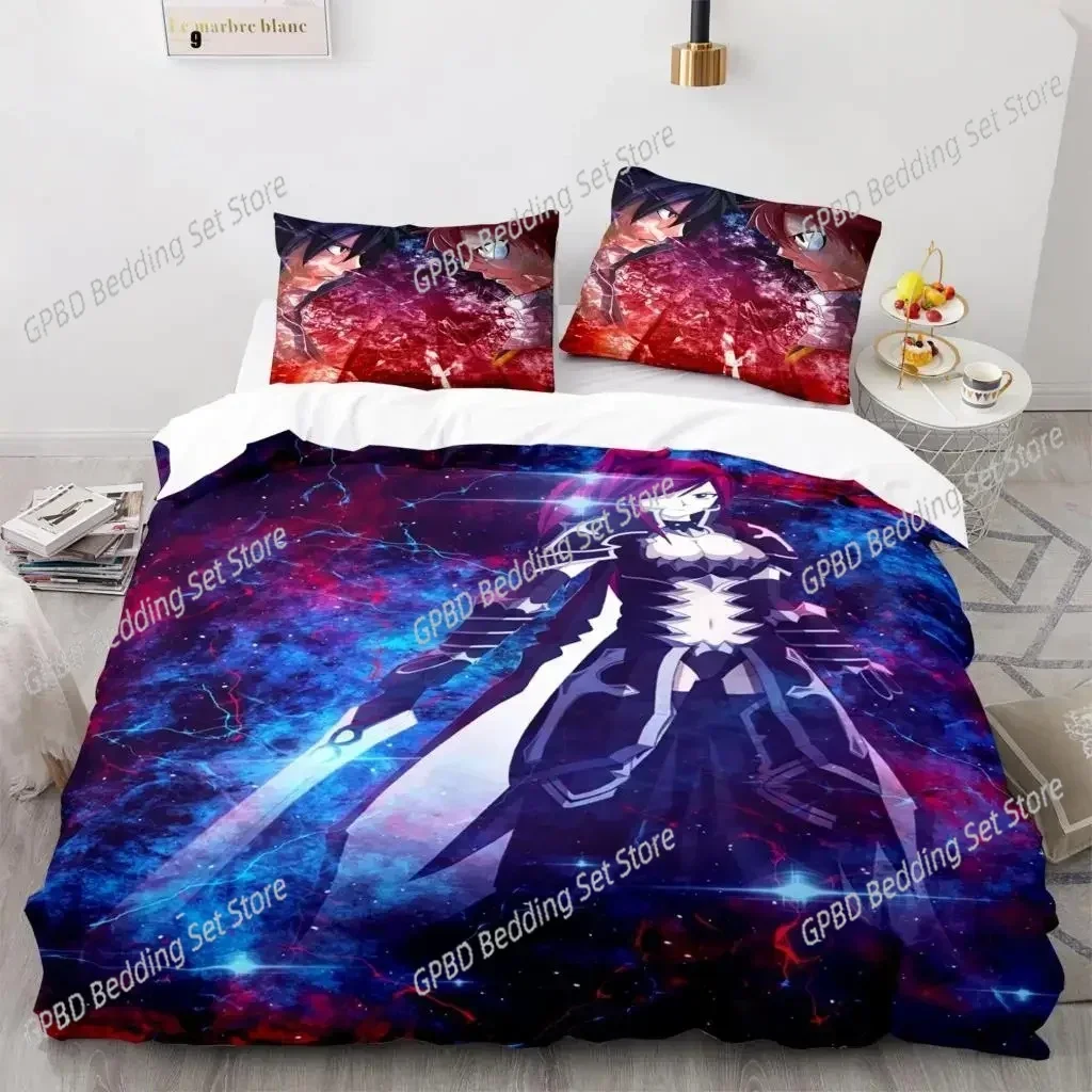

3D Print Anime Fairy Tail 3D NEW Duvet Cover Pillowcase Bedding Set Adult Girl Bedroom Decoration Children Single Double Large