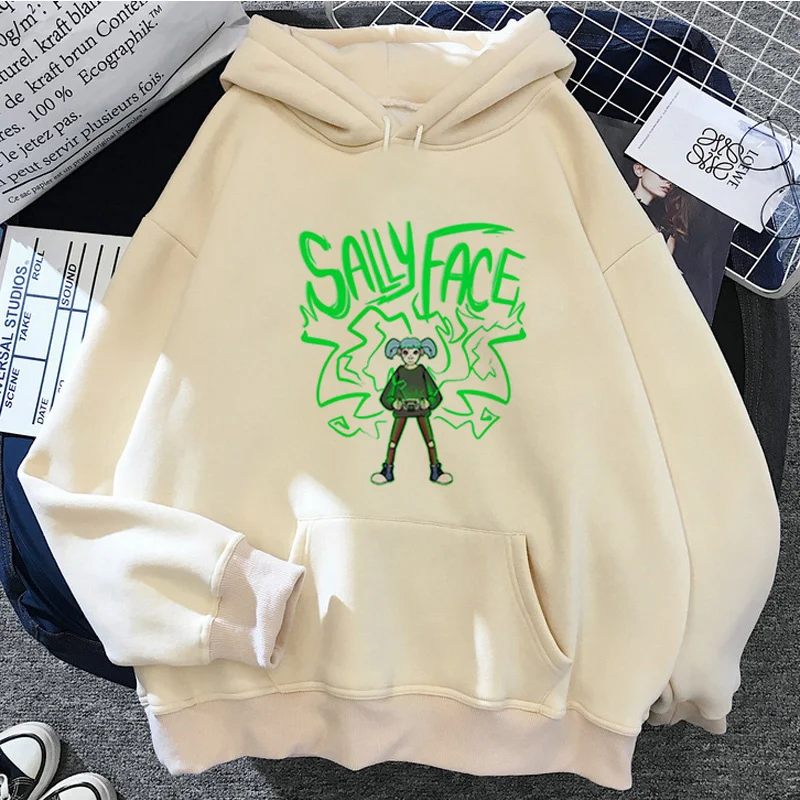 Sally Face hoodies female printed graphic 2022 streetwear female hoddies anime Ulzzang