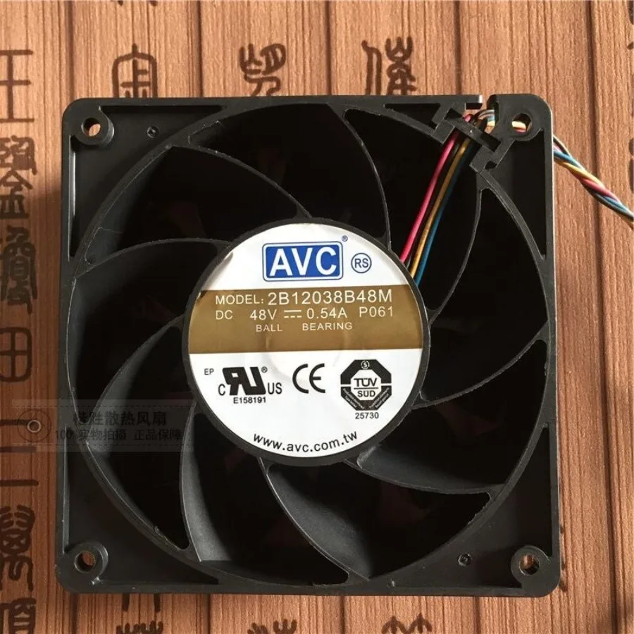 

Для AVC 2B12038B48M 12038 DC48V 0.54A 12CM 4-проводной вентилятор охлаждения сервера