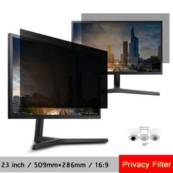 23 inç (509mm * 286mm) gizlilik filtresi parlama önleyici LCD ekran koruyucu film için 16:9 geniş ekran bilgisayar dizüstü PC monitörler