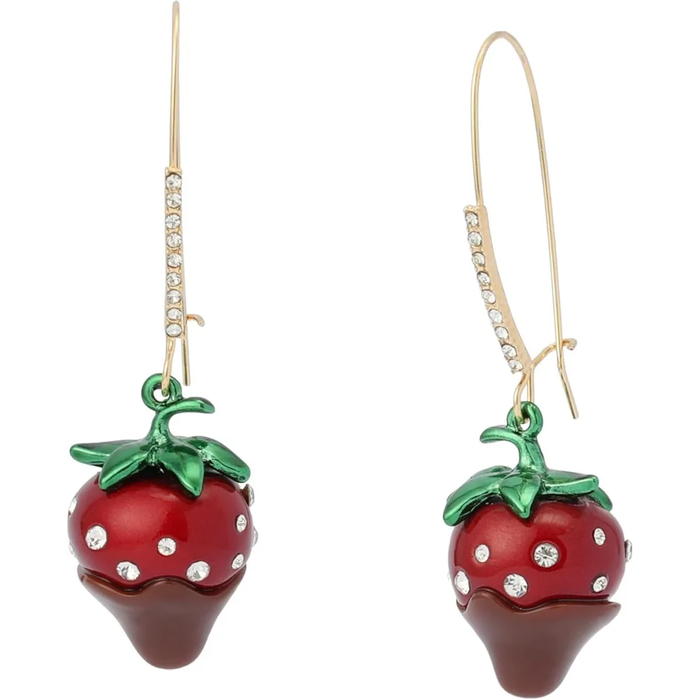 

Love Spell Chocolate Strawberry Dangle Earrings for Women