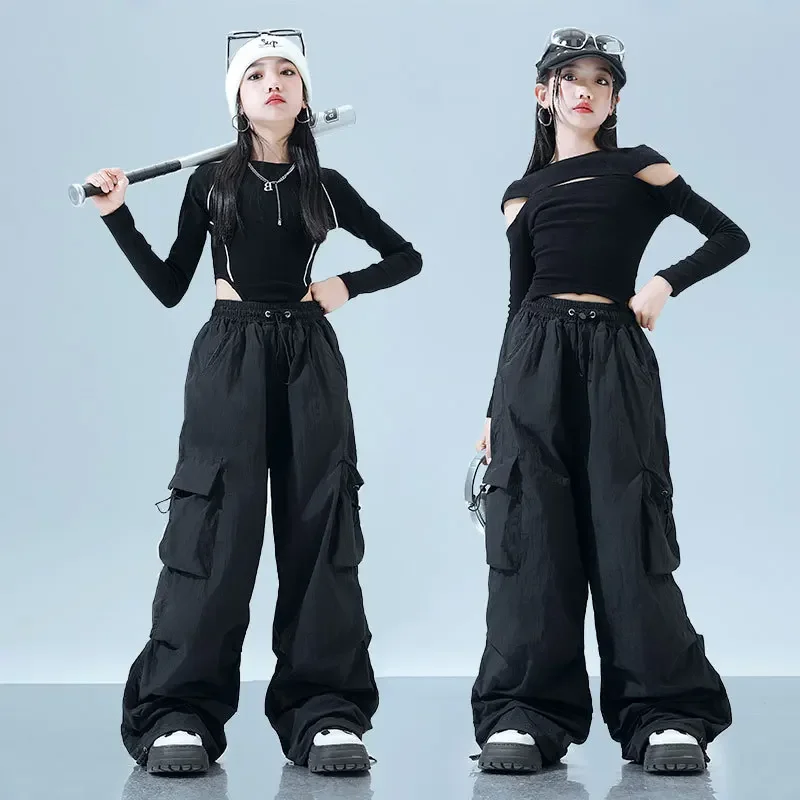Girls' Jazz Dance Costumes, Autumn and Winter Girl Group Dance Performance Costumes,model Runway Sets,children's Hip-hop Outfits