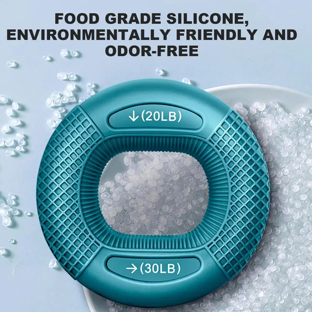 حلقة تقوية قبضة الإصبع من السيليكون، مقاومة قابلة للتعديل، تمرين معصم اليد لتخفيف نفق الرسغ، تدريب المكتب المنزلي #2