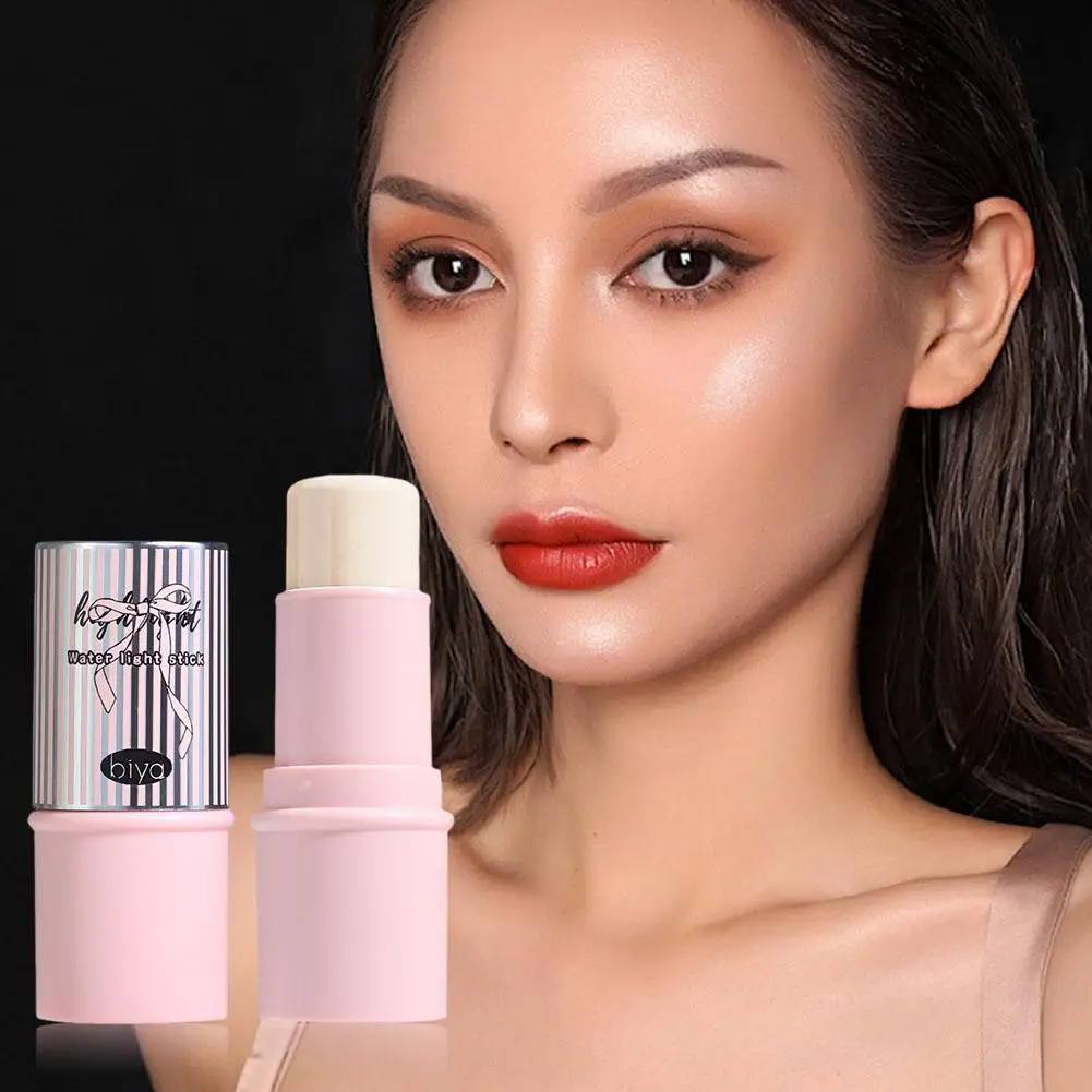 Water Light Shimmer Highlighter Blush Stick Waterproof Face Cosmetics Face Brighten Contour Rouge Contouring La P5o3