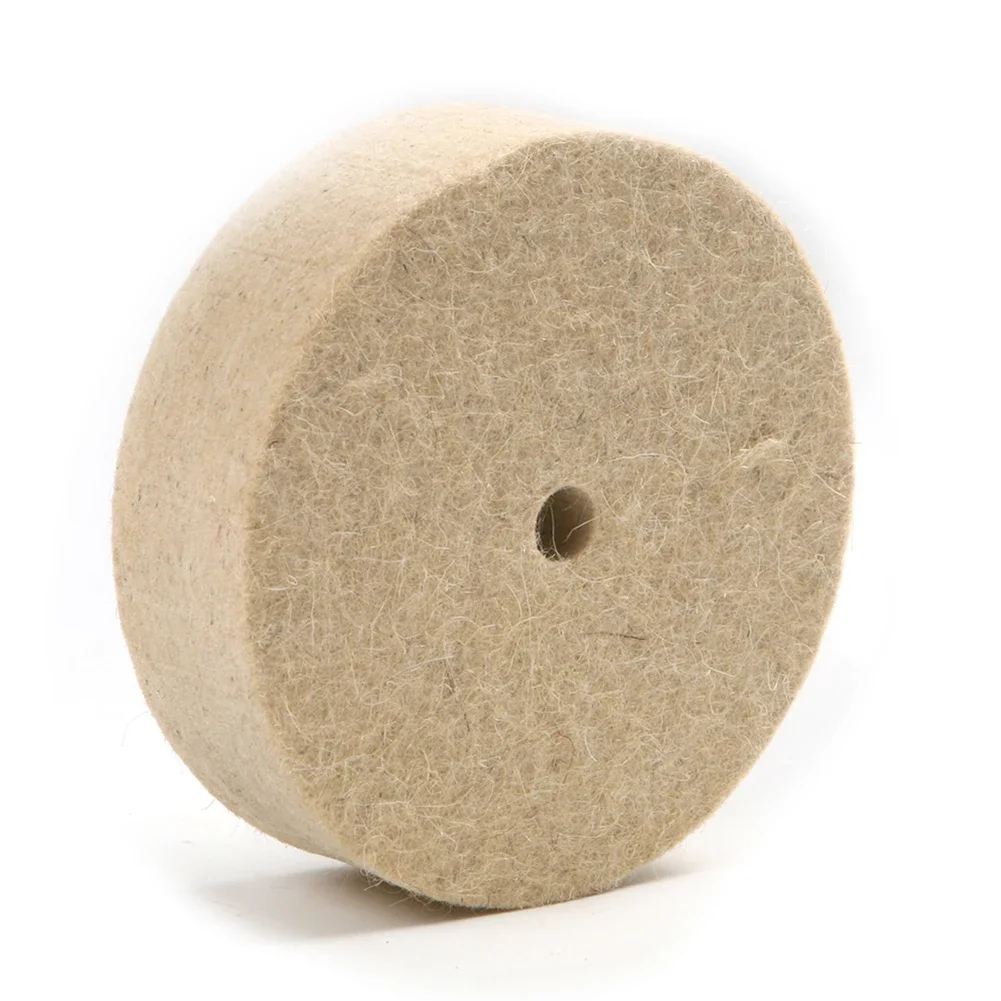 4 Inch Wool Polishing Wheel Buffing Pads 25mm Thick Wool Felt Polisher Grinding Disc Polishing Wheel For Metal Marble