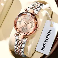 POEDAGAR, relojes de marca de lujo para mujer, Reloj de pulsera resistente al agua de acero inoxidable con fecha para mujer, Reloj de cuarzo elegante a la moda para mujer