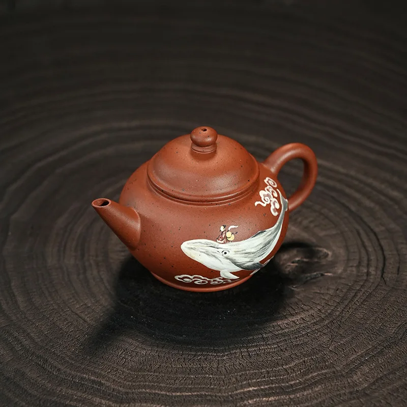 Ruda surowa, fioletowy kubek z piasku, ręcznie robiony obraz z błota, czajnik kung fu, ekskluzywny