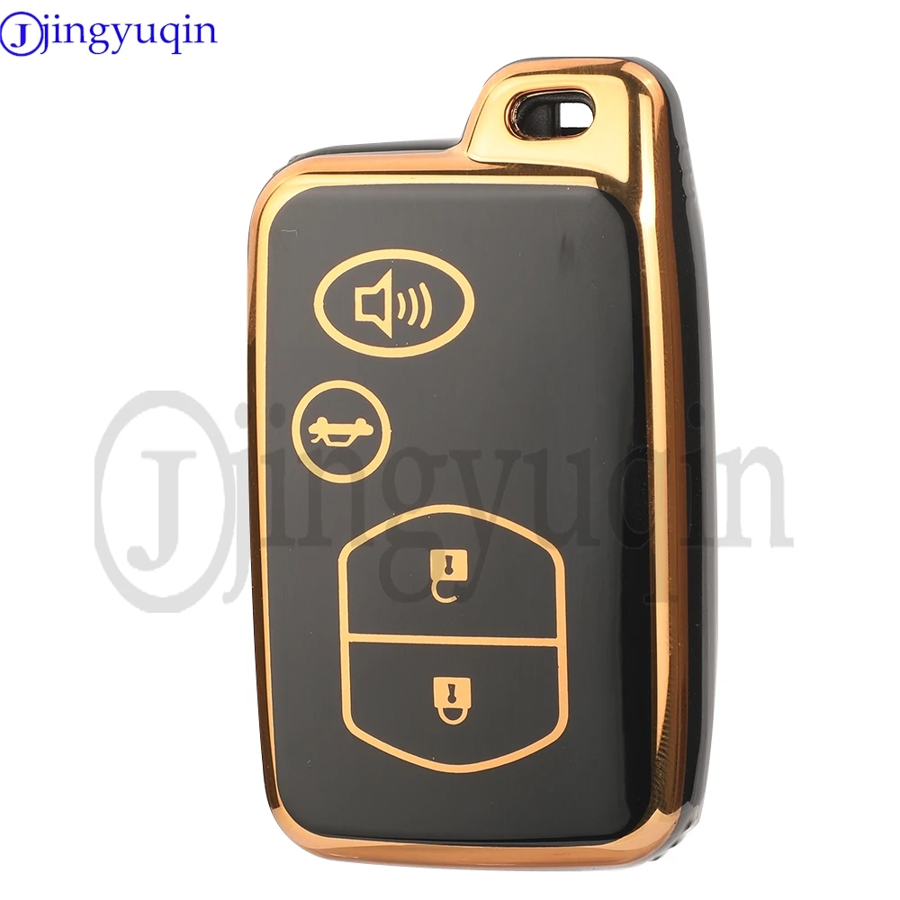 

jingyuqin New TPU Car Remote Key Shell Case Cover For Toyota RAV4 Highlander Camry Avalon Prius Alpha Aqua Land Cruiser Auris