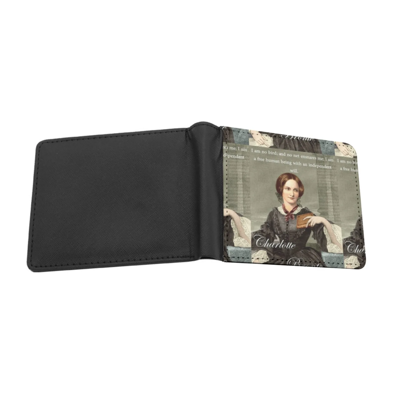 Charlotte Bronte Jane Eyre Feminist Quote Free Thinking New Men's Wallet Short Fashion Pu Leather Wallet Multi Card Wallet