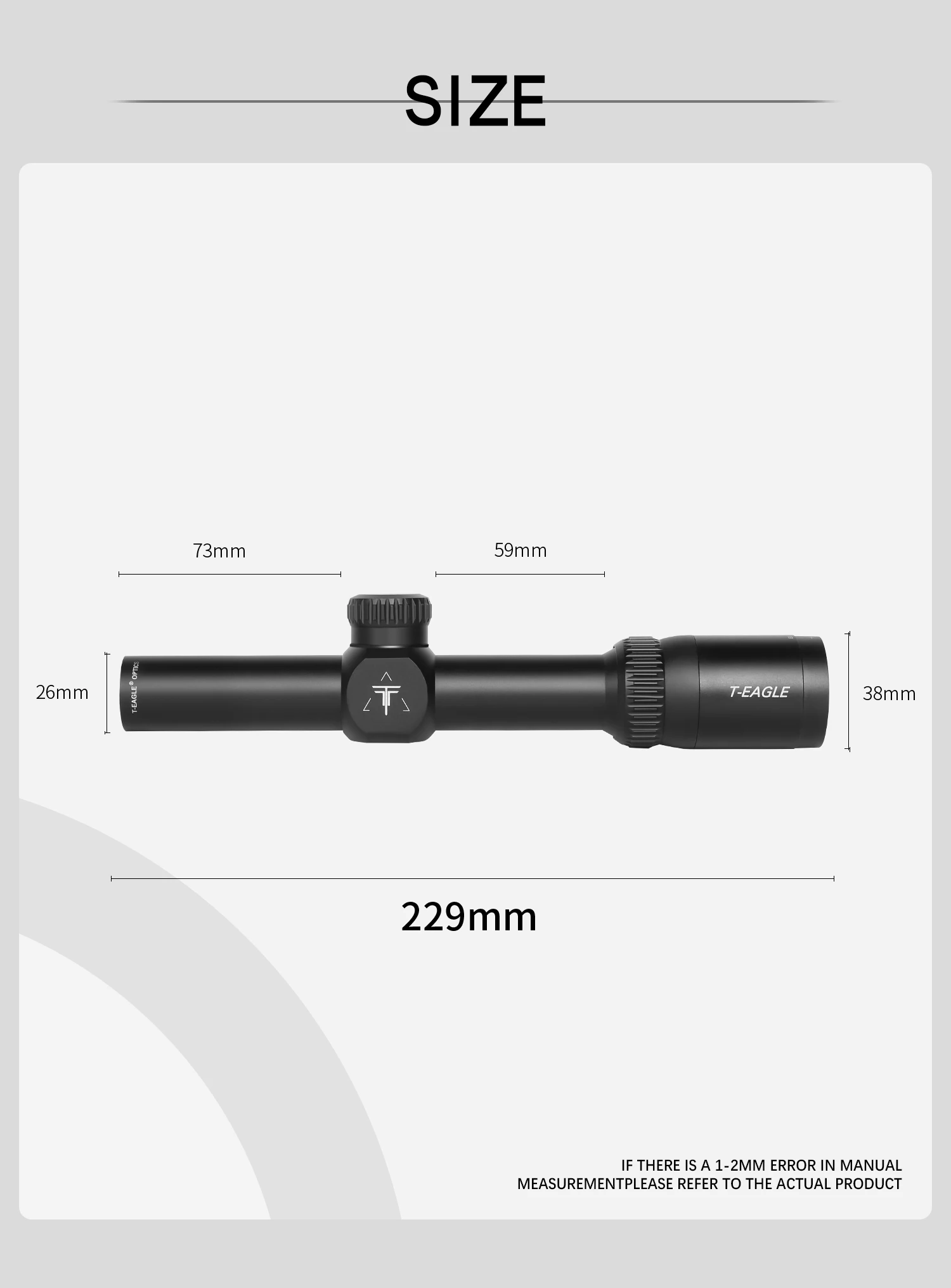 T-EAGLE EO4.5X20WA ยุทธวิธี Riflescope Spotting ขอบเขตปืนไรเฟิลการล่าสัตว์ Optical Collimator ปืนสายตาสีแดงสีเขียวสีฟ้าความสว่าง