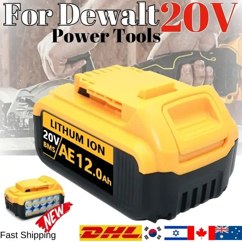 

20V DCB200 Replacement Li-ion Battery for DeWalt DCB205 DCB201 DCB203 Power Tool Battery 20 Volt MAX battery for dewalt dcb185