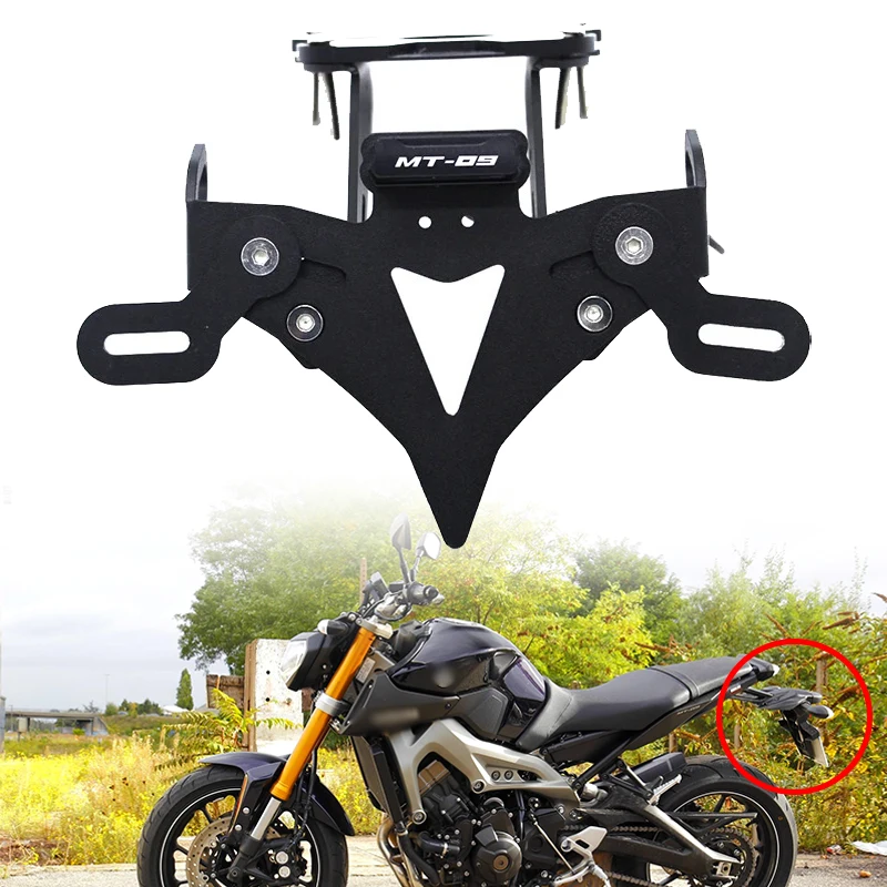 

For YAMAHA MT09 2021 2022 Motorcycle License Rear Tail Tidy Fender Eliminator Kit Registration Plate Holder Refitted Spare Parts