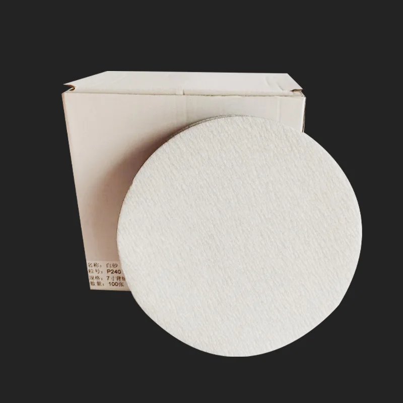Papel de lija en seco y húmedo, surtido de 10 uds, 80-320 de grano, disco para lijadora, 7 pulgadas, 175mm, con almohadilla de lijado de gancho y bucle para madera